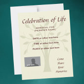 追悼式お祝い 招待状