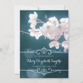 追悼式さくらんぼ花桜花 招待状 (正面)