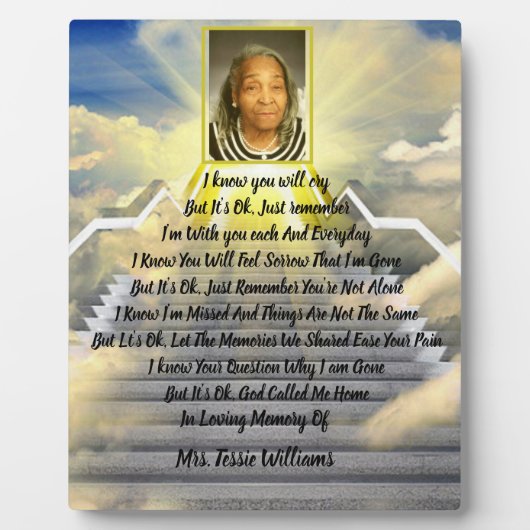 追悼式で良い フォトプラーク (正面)