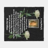 追悼式で良い フリースブランケット (正面(横))