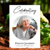 追悼式のお知らせ、記念式の写真 招待状