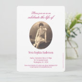 追悼式の写真 葬儀の案内 招待状 (スタンド正面)