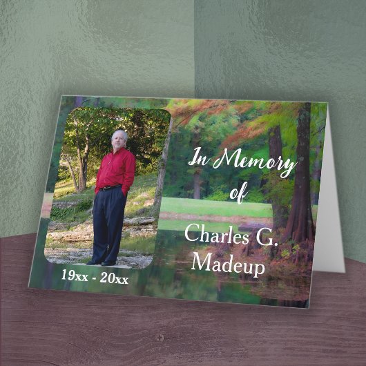 追悼式の案内 カード