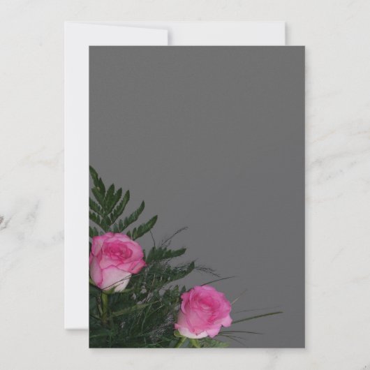 追悼式の発表を愛する中 招待状 (裏面)