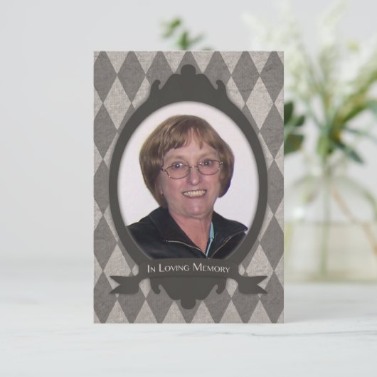 追悼式の発表 招待状 (スタンド正面)