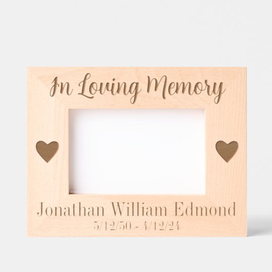 追悼式を愛して レーザー彫刻フレーム (正面)