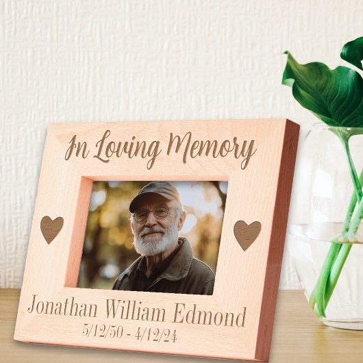 追悼式を愛して レーザー彫刻フレーム