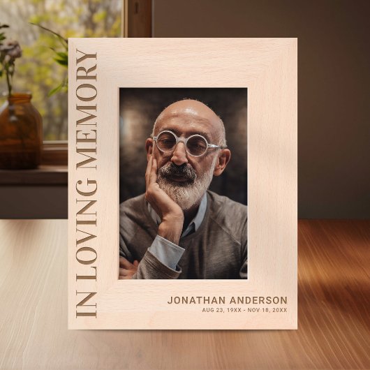 追悼式を愛して レーザー彫刻フレーム