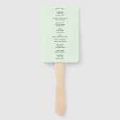 追悼式を愛しエレガントて緑 ハンドファン (裏面)