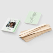 追悼式を愛しエレガントて緑 ハンドファン (組立なし)