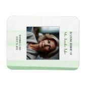 追悼式を愛しエレガントて緑 マグネット (横)