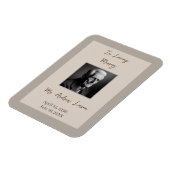 追悼式を愛しエレガントて マグネット (左側)