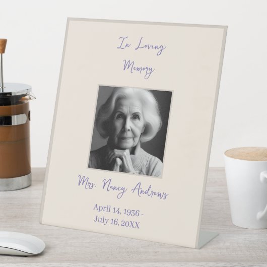 追悼式を愛しエレガントて 台座サイン (インサイチュ)