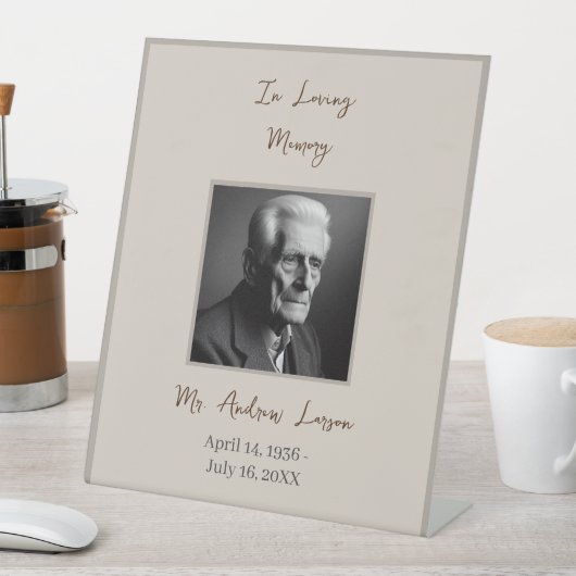 追悼式を愛しエレガントて 台座サイン (インサイチュ)