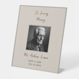 追悼式を愛しエレガントて 台座サイン