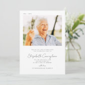 追悼式エレガントシンプルシックモダン写真 サンキューカード (スタンド正面)