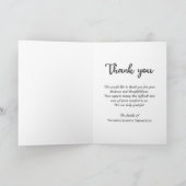 追悼式カスタム写真死別悔やみや弔慰 サンキューカード (内部)