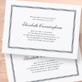 追悼式クラシックとシンプルエレガント 招待状