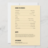 追悼式テンプレート 招待状 (裏面)