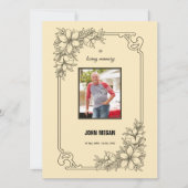 追悼式テンプレート 招待状 (正面)