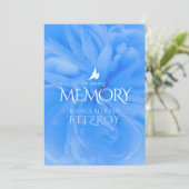 追悼式パープルバラ葬儀プログラム プログラム (スタンド正面)