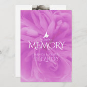 追悼式パープルバラ葬儀プログラム プログラム (正面/裏面)