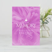 追悼式パープルバラ葬儀プログラム プログラム (スタンド正面)