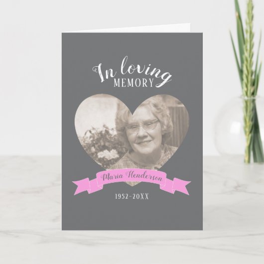 追悼式フォトピンクリボンプログラム プログラム (正面)