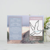 追悼式プログラムの折り独身の畳み (スタンド正面)