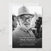追悼式プログラムを愛して 招待状 (正面)