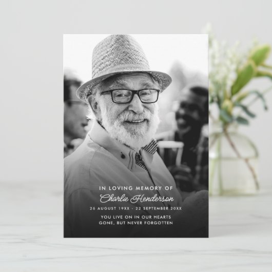 追悼式プログラムを愛して 招待状 (スタンド正面)