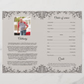 追悼式プログラムテンプレートパンフレット チラシ (裏面)