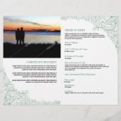 追悼式プログラムテンプレート チラシ (裏面)