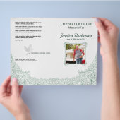 追悼式プログラムテンプレート チラシ (手)