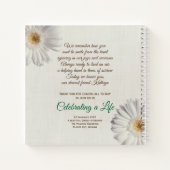 追悼式ベージュボウデイジー写真集 ノートブック (裏面)