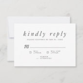 追悼式モダンの思い出シンプルの返信 出欠カード (正面)