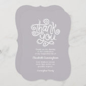 追悼式モダン書道 サンキューカード (正面/裏面)