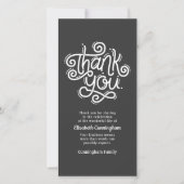 追悼式モダン書道 サンキューカード (正面)