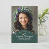 追悼式モノグラムクラシック写真 サンキューカード (スタンド正面)