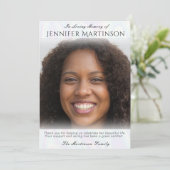 追悼式写真サンキューカード サンキューカード (スタンド正面)