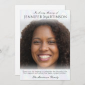 追悼式写真サンキューカード サンキューカード (正面/裏面)