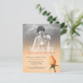 追悼式写真 オレンジ色のあんずの花 ローズ ユニセフ 追悼式のご案内 招待状 (スタンド正面)