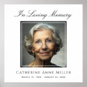 追悼式写真 広場 追憶の tribute ポスター (正面)