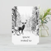 追悼式招待会 男性的鹿の芸術 招待状 (スタンド正面)