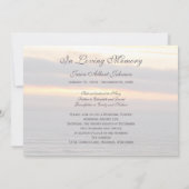 追悼式招待案内のお知らせ 招待状 (裏面)