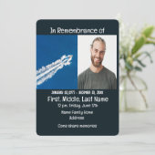 追悼式招待状パワーボートモーター 招待状 (スタンド正面)