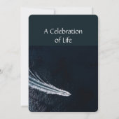 追悼式招待状パワーボートモーター 招待状 (裏面)