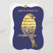 追悼式招待状音楽 招待状 (正面/裏面)