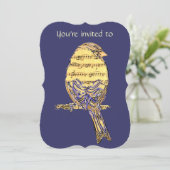 追悼式招待状音楽 招待状 (スタンド正面)