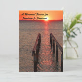 追悼式招待状, ドックピアの夕日 招待状 (スタンド正面)